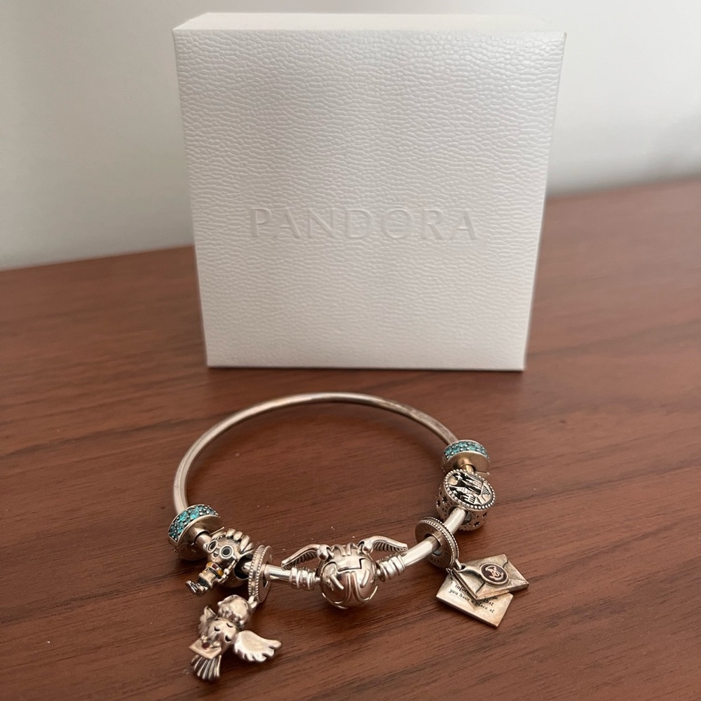 Limited edition Pandora x Harry Potter bracelet with four charms